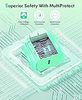 Vista 3 de Cargador de iPhone de carga rápida, paquete de 2 bloques de cargador de pared USB C de 20 W con 2 cables tipo C a Lightning certificados MFi de 6