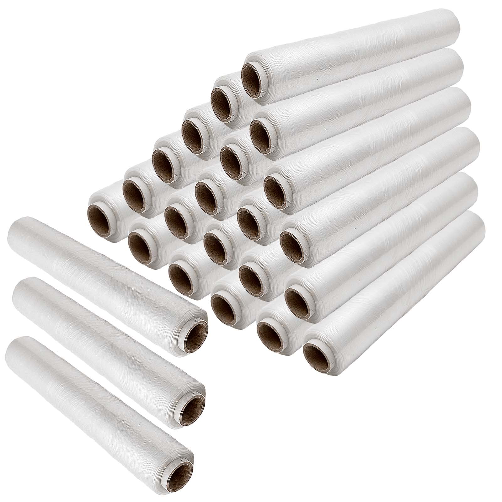 Edenpack24 Rolls x 400mm Clear Pallet Stretch Wrap | Standard Core, 17mu Thick, Industrial Strength | Shrink Wrap, Cling Film, Plastic Wrap | Packaging for Removals, Industrial & Warehouse Us