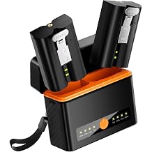 Lesaps 2-Pack 6040mAh Replacement Battery for Ring Cameras Doorbell- Upgrade Battery Charger Kit for Ring Video Doorbell 2/3/3 Plus/4, Spotlight Cam, Stick Up Cam and Peephole Cam Indoor