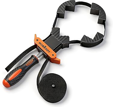 HORUSDY Band Clamp, Woodworking Frame Clamp Strap Holder for Picture Strap Clamp Strap Clamp (Band Clamp)