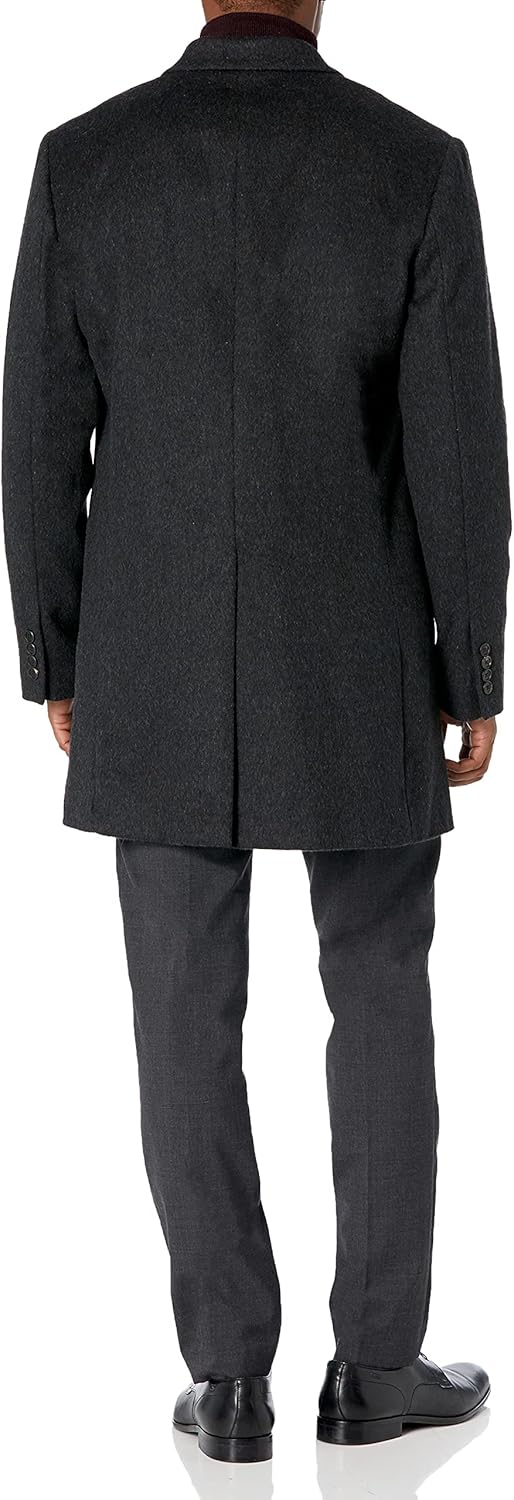 Buttoned Down Men's Italian Wool Cashmere Overcoat