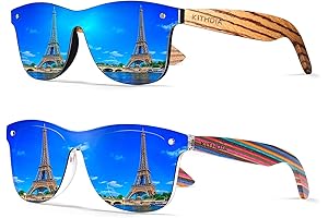 Kithdia Zebra Wooden Bamboo Sunglasses