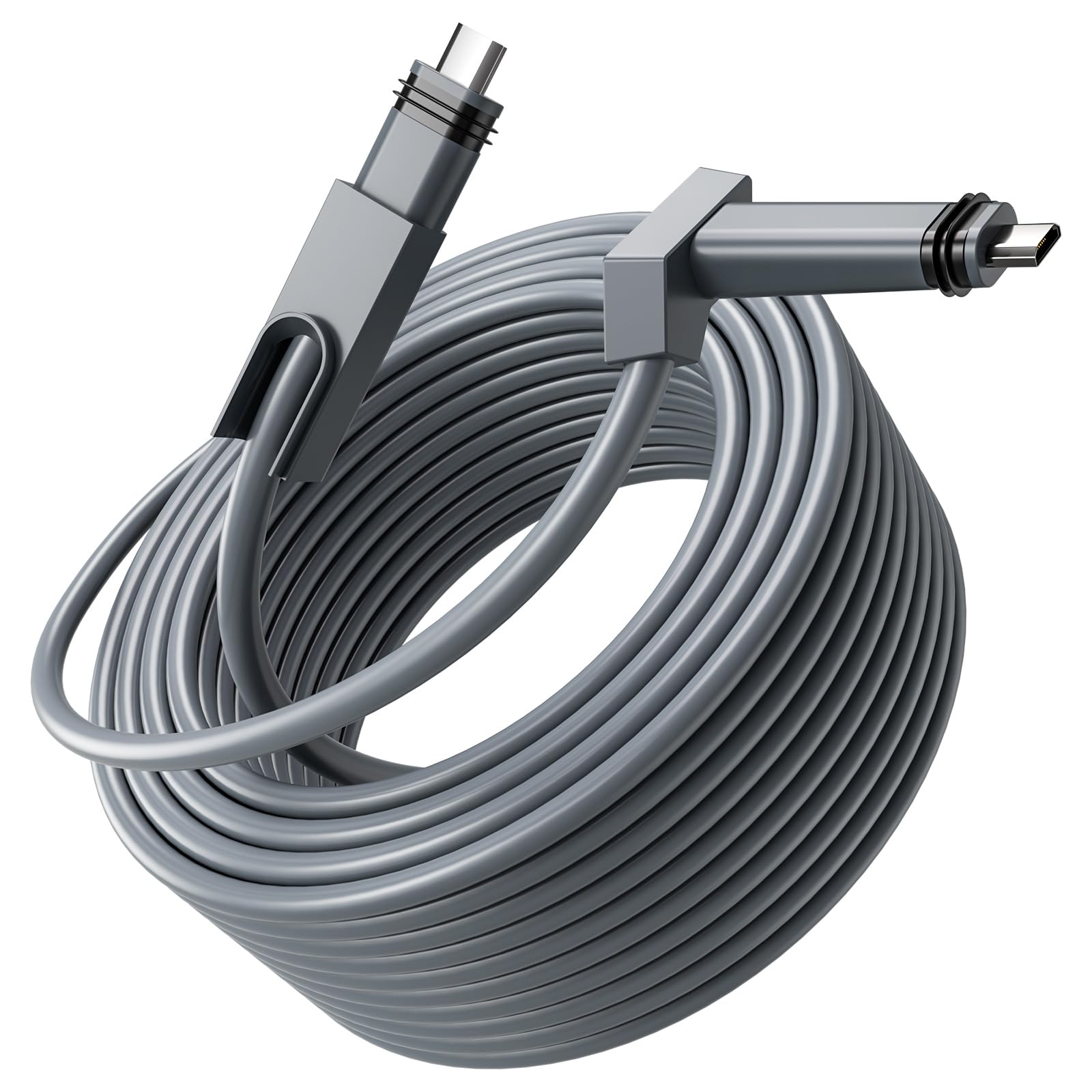 Ankndo für Starlink Gen 2 kabel, 75FT/23M für Starlink Ersatzkabel Gen2 Rectangular Satellite, Gen 2 für Starlink Verlängerungskabel Zubehör Wasserdicht für Starlink V2 Kabel, Grau