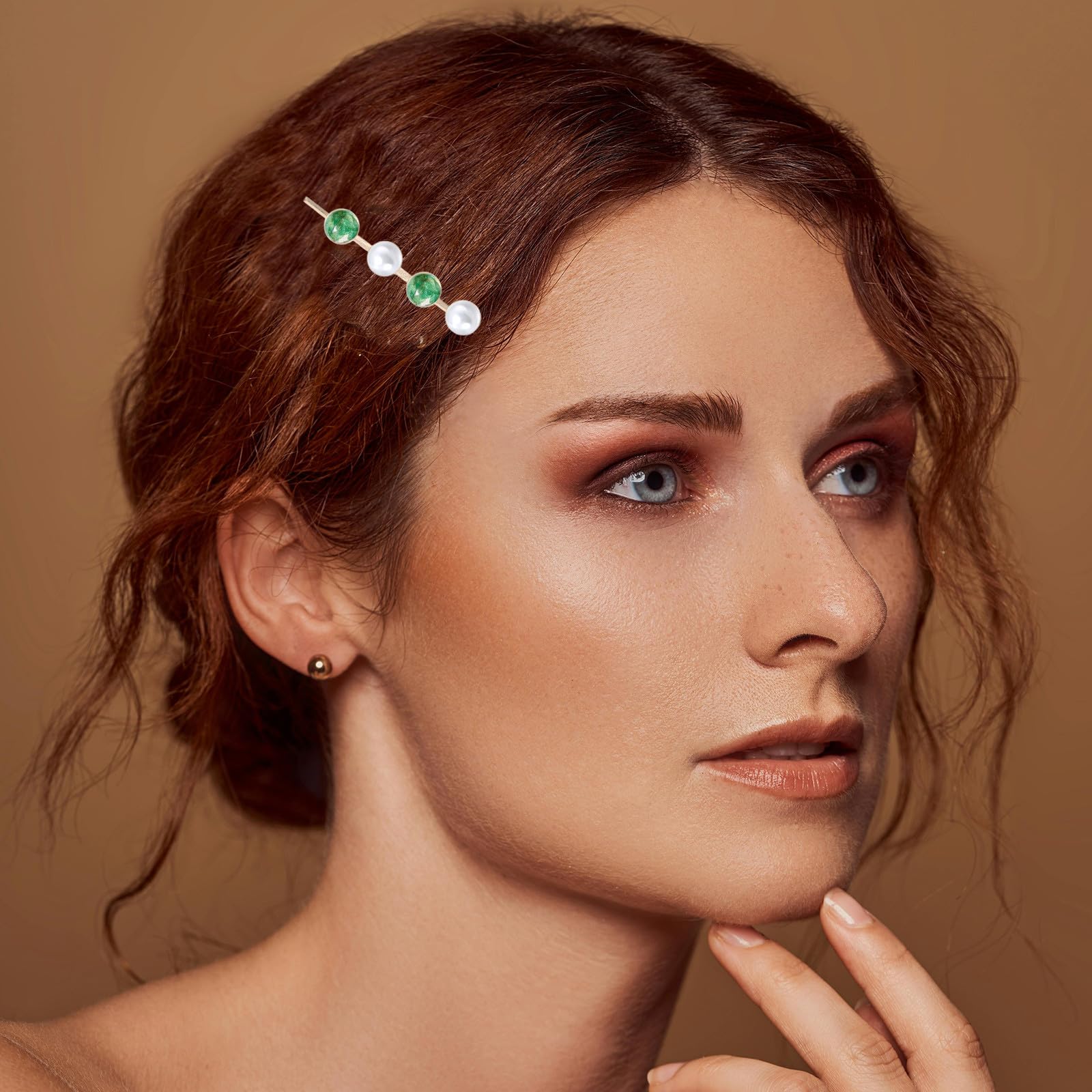 100 forcine per capelli con vassoi con castone: forcine per capelli con base a castone - vuote con base a per accessori per fai da te
