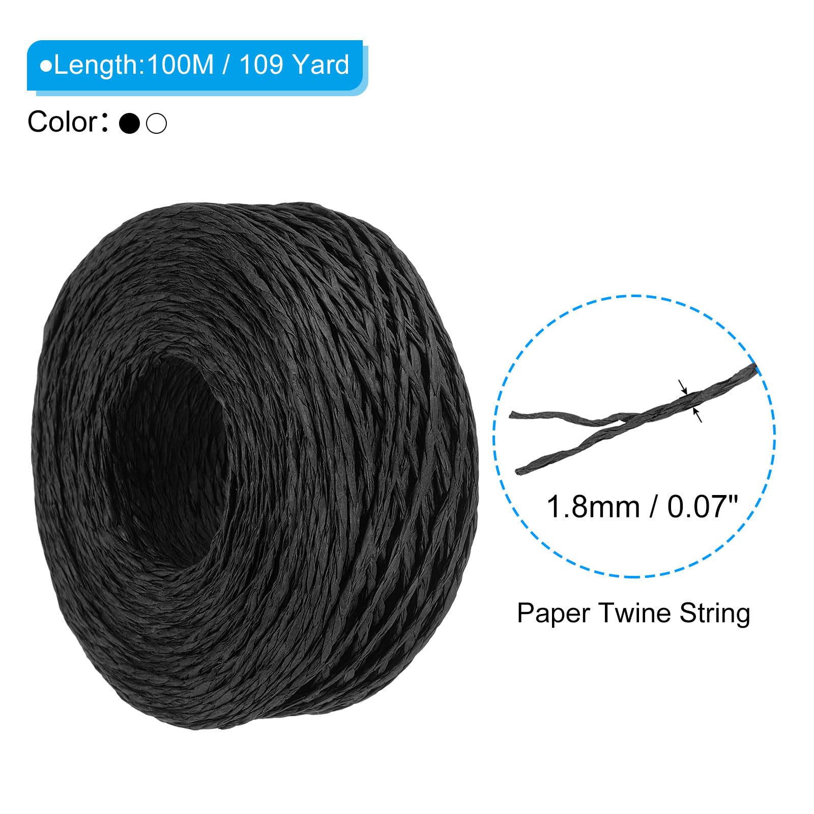 PATIKIL 1312 Feet Raffia Ribbon - Image 2