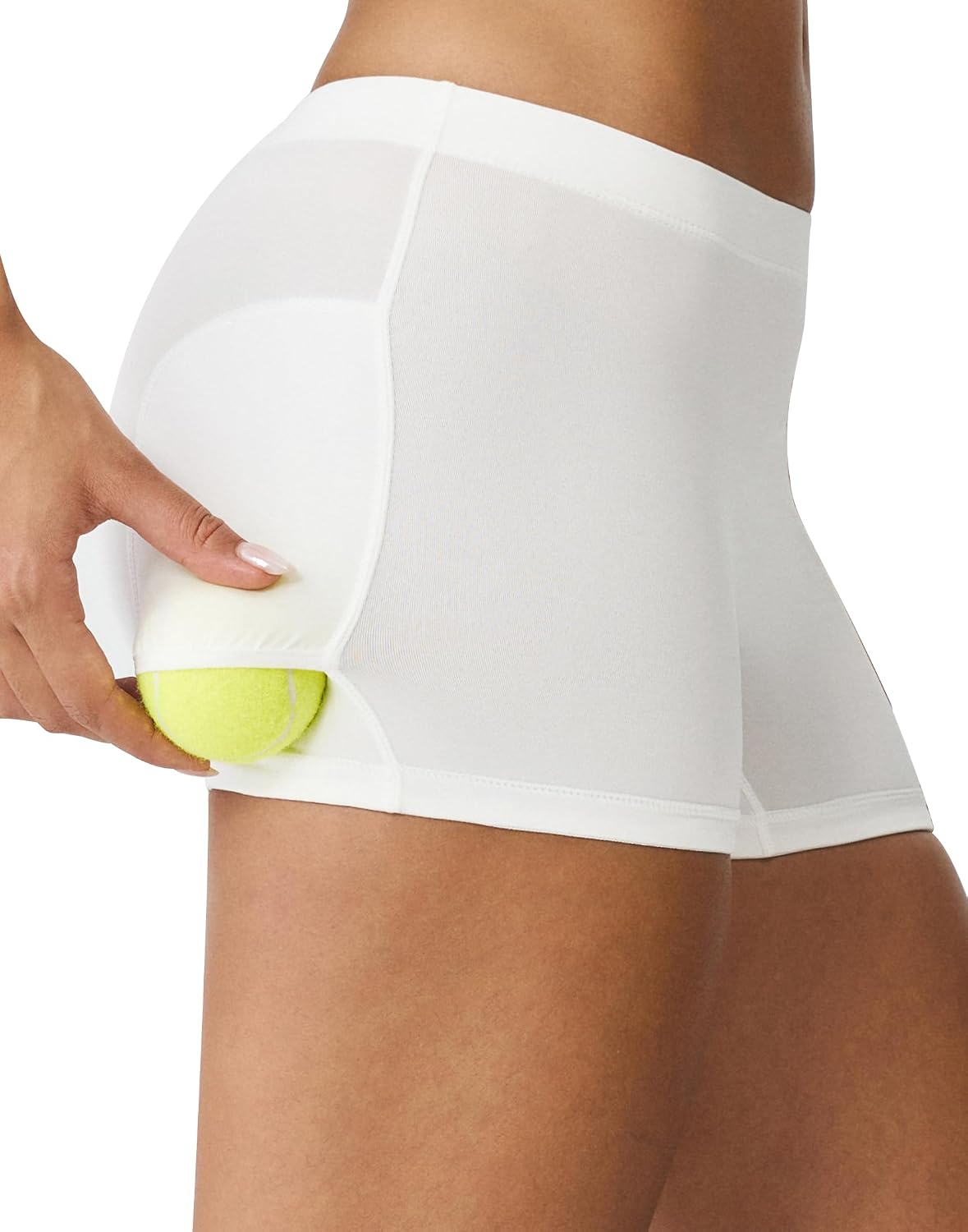 K-Swiss Slip Shorts for Under Dress - Anti Chafe Seamless Boyshorts with Pockets for Workout Gym Yoga Tennis Shorts