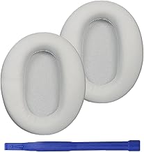 Adhiper WH-CH710N Replacement Ear Pads Compatible with Sony WH-CH700N, WH-CH710N, WH-CH720N Headphones, Replacement Ear Pads with Soft Protein Leather and Memory Foam (Light Gray)