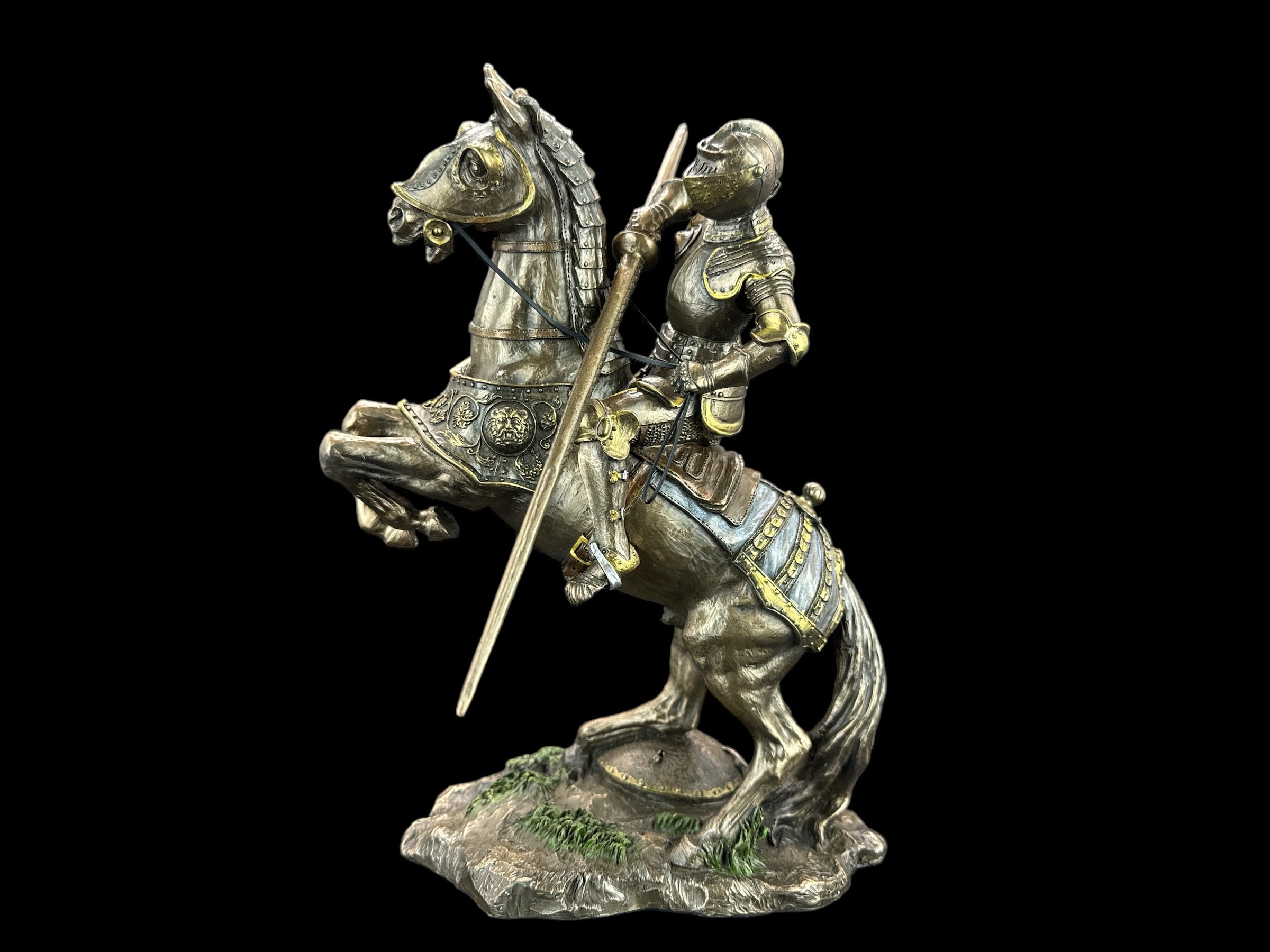 57 SPECIAL REPLICAS Rzeźba dekoracyjna figurka wielkiego rycerza na koniu ze znakiem pustym jako prezent do salonu, dekoracja figurki, dekoracja