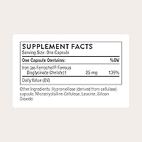 Vista 2 de Hierro Bisglycinate 60 cápsulas vegetarianas, 1