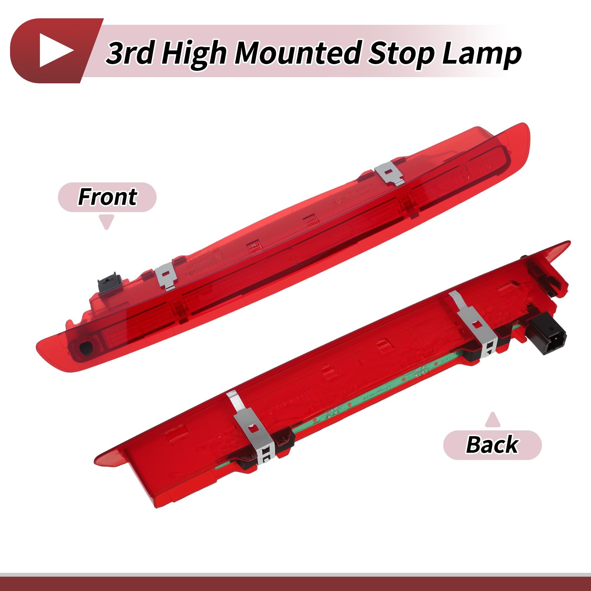 Luce di stop a LED per Nissan Qashqai +2 J10 2007-2015 F26590-JD000 Luce di stop rossa per terza luce di stop montata in alto 26590-JD000 046439