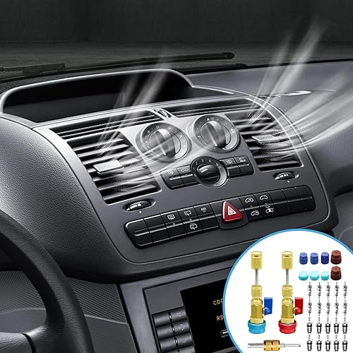 Miniatura 6 de Juego de herramientas de instalación de extracción rápida de núcleo de válvula R134A, herramienta de extracción de núcleo de válvula de CA de alta