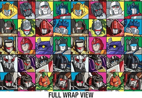 Miniatura 3 de Transformers OFFICIAL Transformer Squares - Botella de agua aislada de 18 onzas, resistente a fugas, de acero inoxidable aislado al vacío con tapa