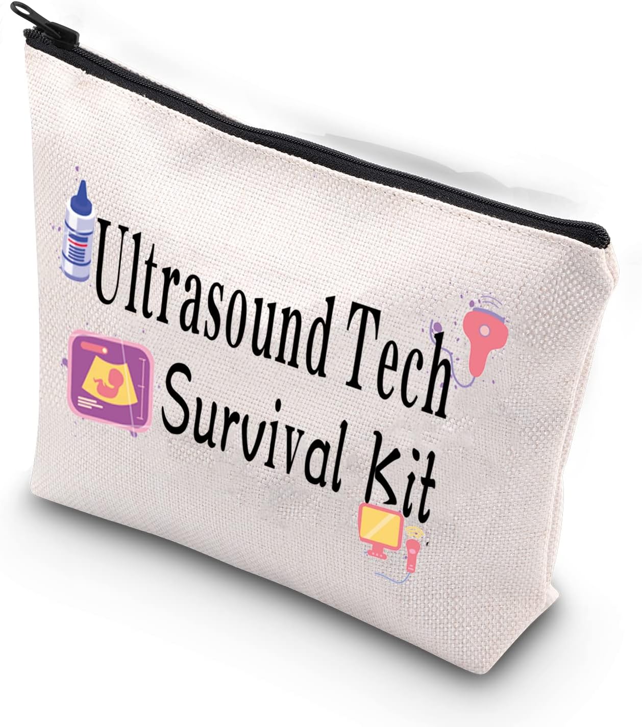 XYANFA Ultrasound Tech Makeup Bag Sonographer Gift Ultrasound Technologist Gift Rdms Ultrasound Techician Cosmetic Bag, Ultrasound Tech Survival Kit, Fashion
