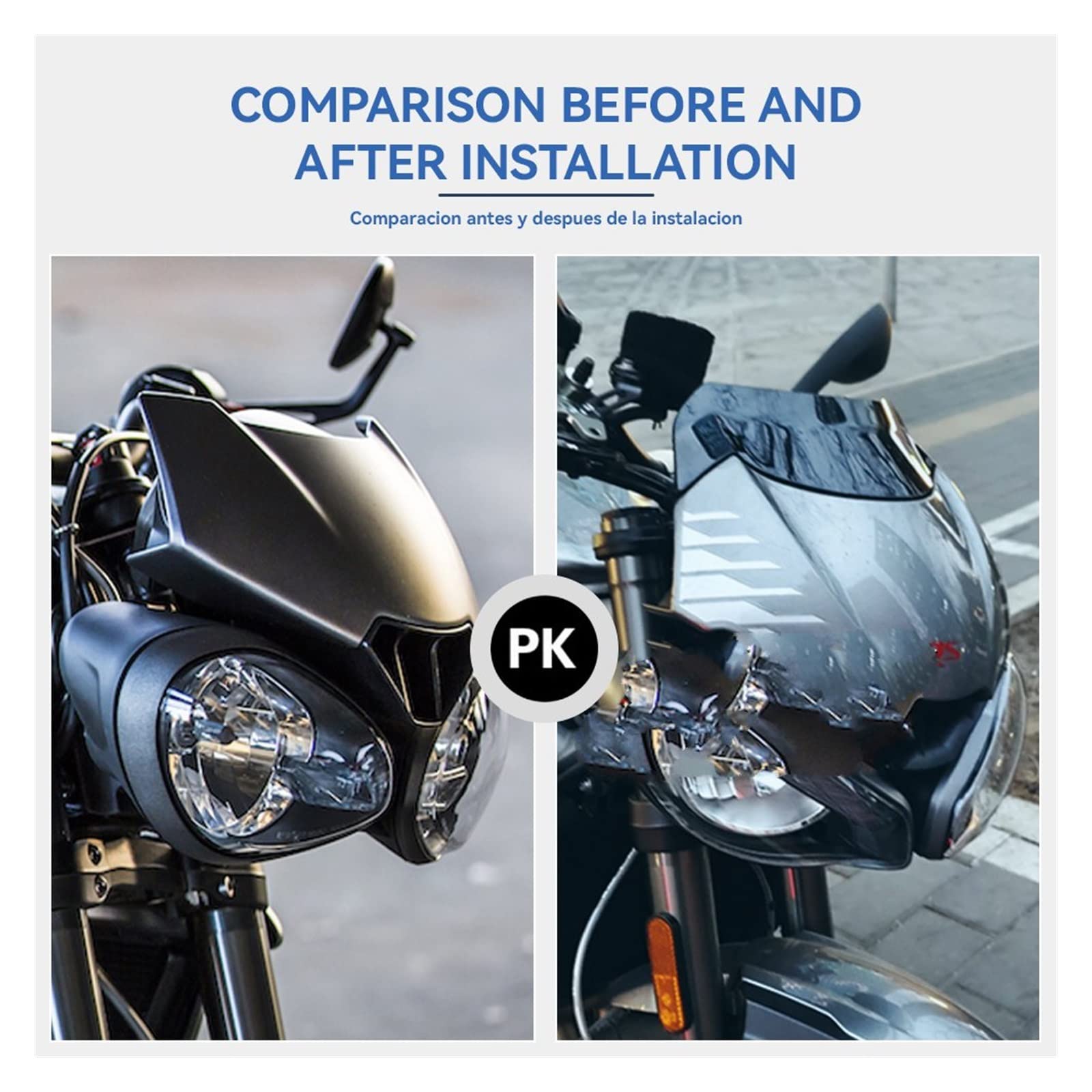 Deflektor motocykla Pasuje do ulicy 765S 765RS 765R 765 RS S660 S 660 2020-2022 przednia szyba motocykla deflektor wiatrowy Osłona przeciwsłoneczna