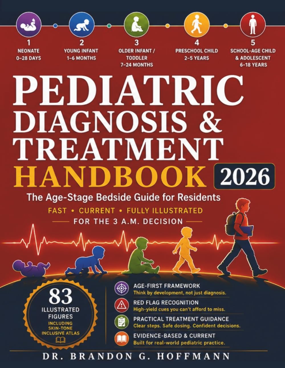 Pediatric Diagnosis and Treatment Handbook 2026: The Age-Stage Bedside Guide for Residents, With Weight-Based Dosing and Emergency Algorithms