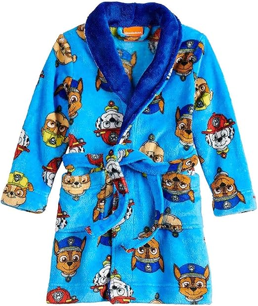 Paw Patrol Character Toddler Boy's Luxe Fleece and Sherpa Bathrobe