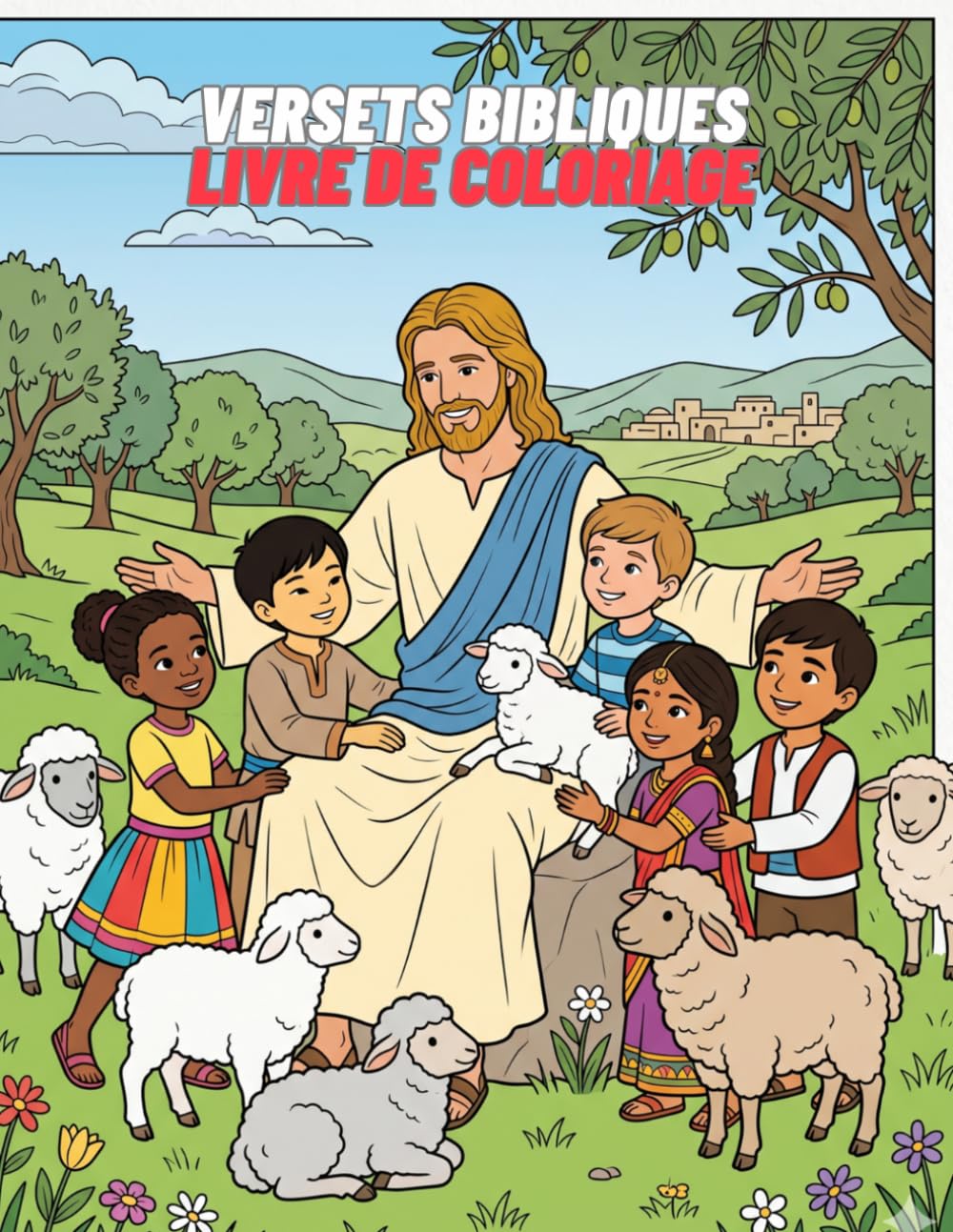 Versets Bibliques: Livre de Coloriage