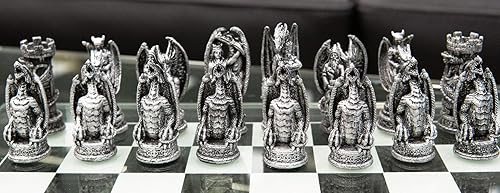 Miniatura 7 de Ebros Gift Juego de mesa para juegos de mesa de juego de mesa de resina pintada en plata y oro con base de fieltro de mazmorras y dragones mágicos