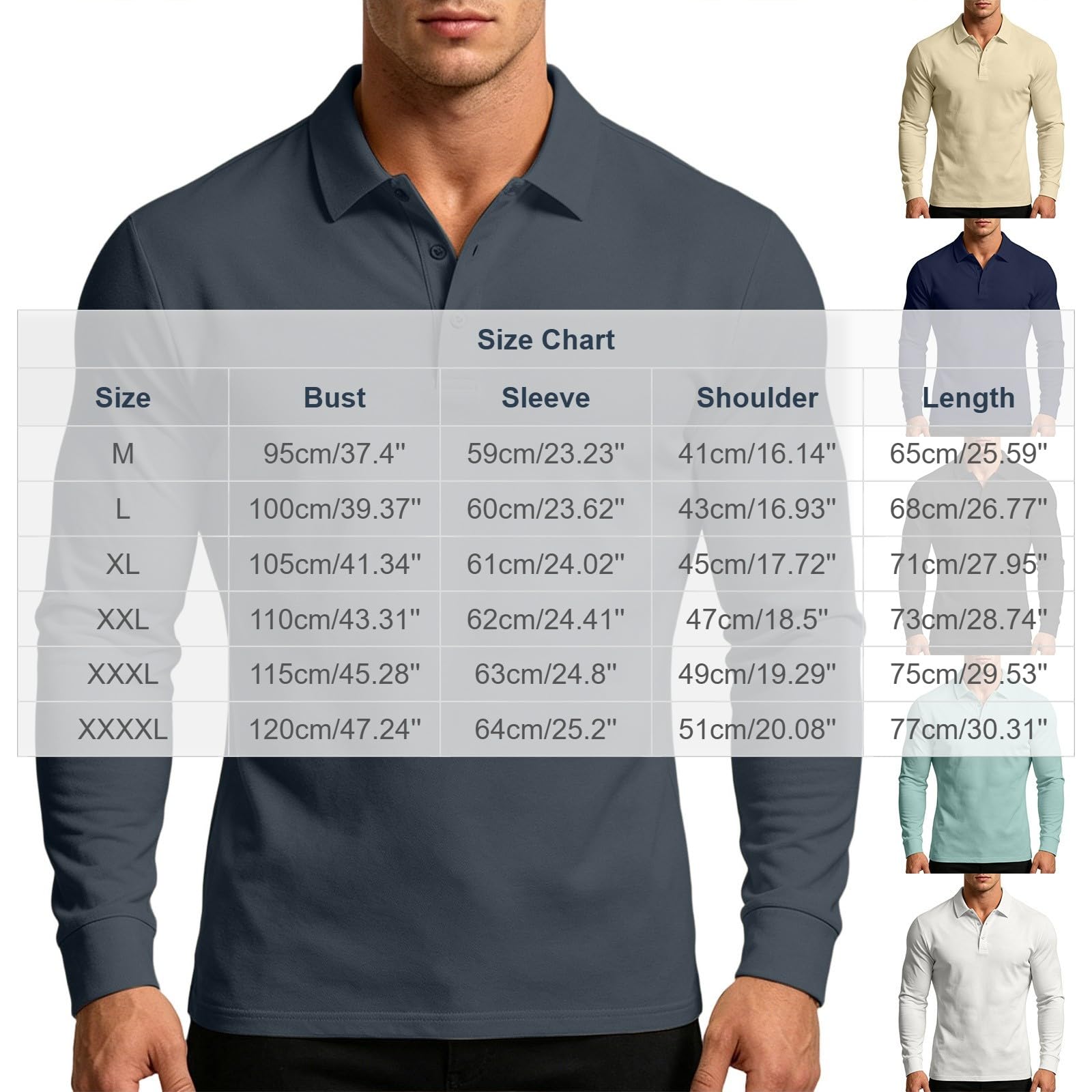Poloshirt Homme Manche Longue Habit Décontracté Polo Manche Longue Homme Décontracté Haut Mode Tee Shirt Basique Vêtements Travail Vetement Outdoor Habit Plage Haut Doux Vêtements Extérieure Vetement
