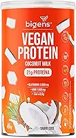 Vegan Protein coconut milk, 21g de proteína ervilha e arroz, GMO Free, Glutamina, HMB, EAAs, Vitaminas B Metil, 450g, Biogens (Coco)