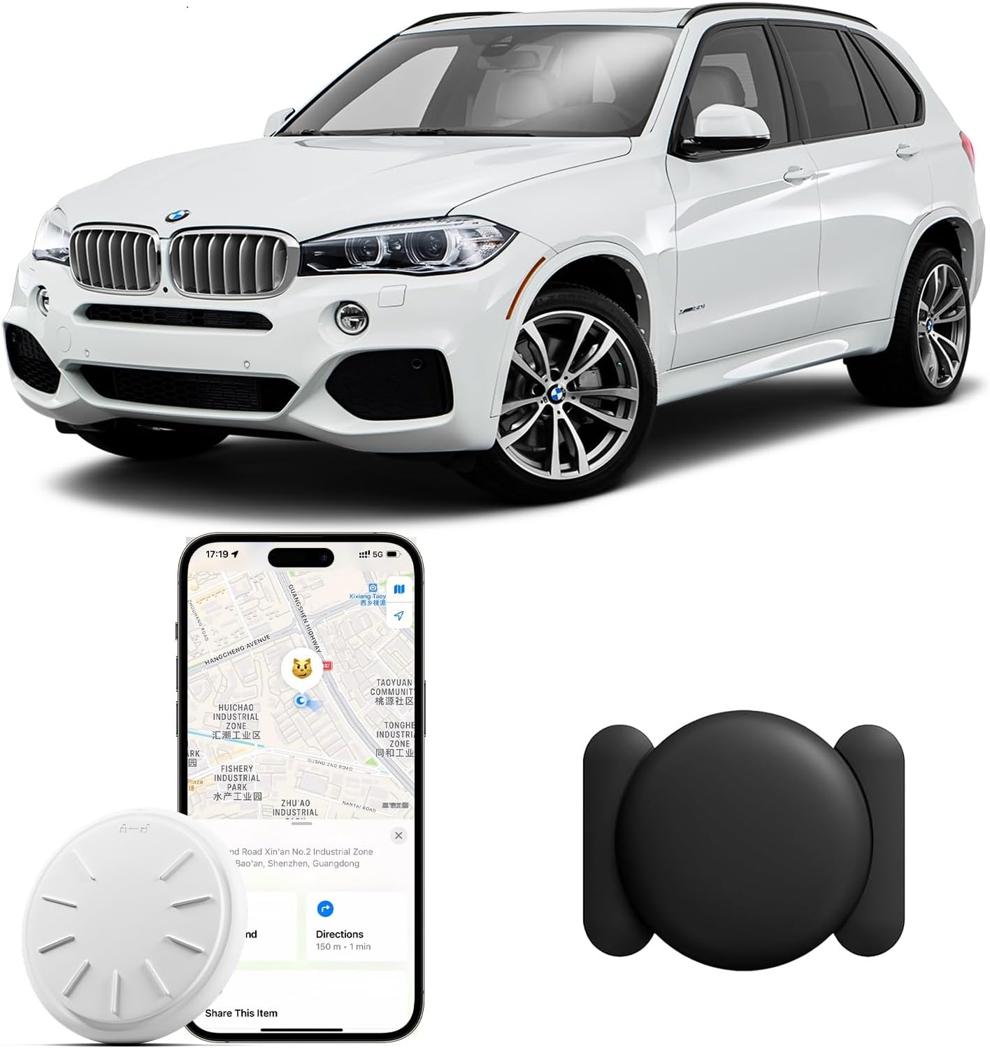 GPS Tracking Devices, 1 PCS Tracker Device for Vehicles, Work with Find My (iOS Only), Car Tracker Device Hidden with Magnetic Case, No Monthly Fee, GPS Tracker for Vehicles (Black) GPS Tracking Devices, 1 PCS Tracker Device for Vehicles, Work with Find My (iOS Only), Car Tracker Device Hidden with Magnetic Case, No Monthly Fee, GPS Tracker for Vehicles (Black)