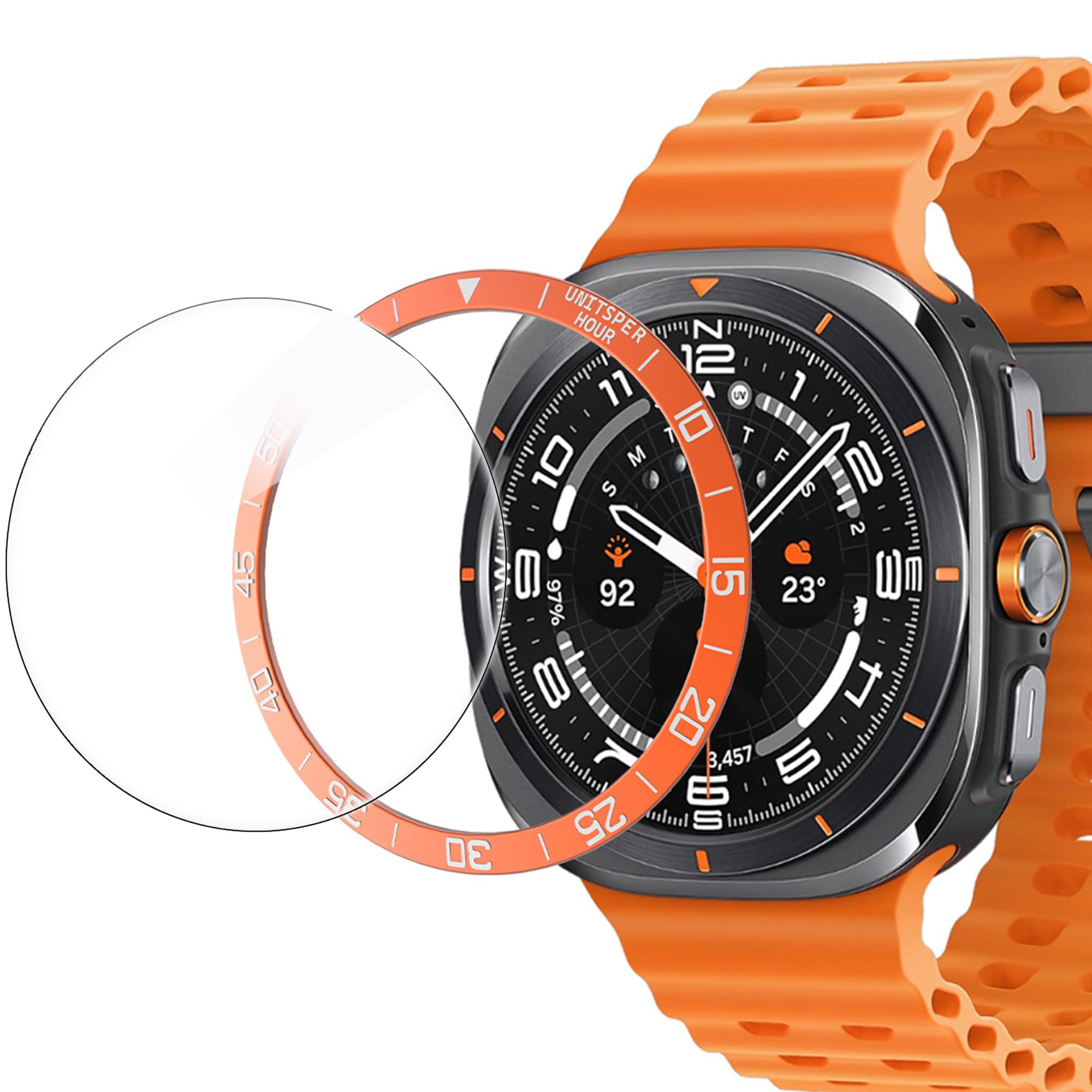 Amazon.co.jp: Lamshaw for Galaxy Watch Ultra 47mm ベゼルリング