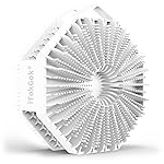 iTokGoK Premium Silver-Infused Double-Sided Design 2-in-1 Silicone Body Scrubber for Men,Body Buffer Scrubber for Sensitive Skin, Ergonomic No-Slip Handle, Long-Lasting & Easy to Clean - White