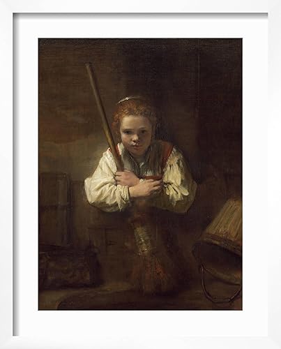 Miniatura 6 de ART.COM Lienzo decorativo para pared, diseño de una chica con escoba, 1651 por Rembrandt van Rijn, decoración figurativa, 18 x 24 pulgadas