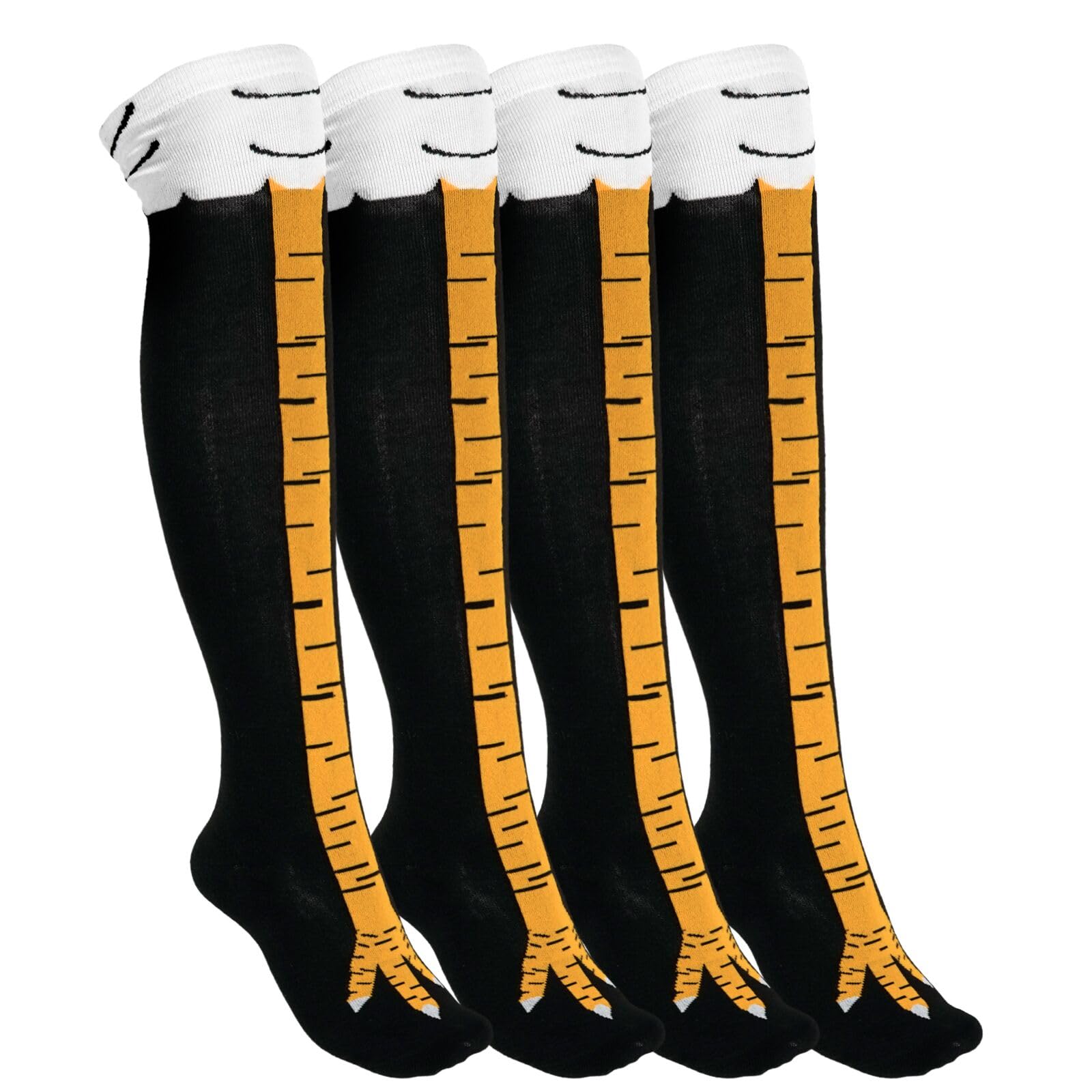 Pcavin Funny Crazy 3D Chicken Feet Socks for Women Men, Gag Novelty Socks Gifts, White Elephant Gifts for Adults, Teens, Xmas
