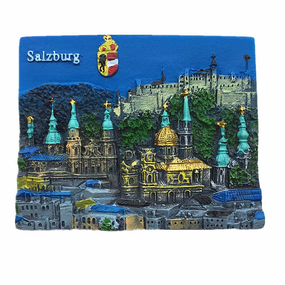 Muyu Magnet Salzburg Austria Fridge Magnet Travel Souvenir Gift Home Kitchen Decoration Magnetic Sticker, Refrigerator Magnet Collection