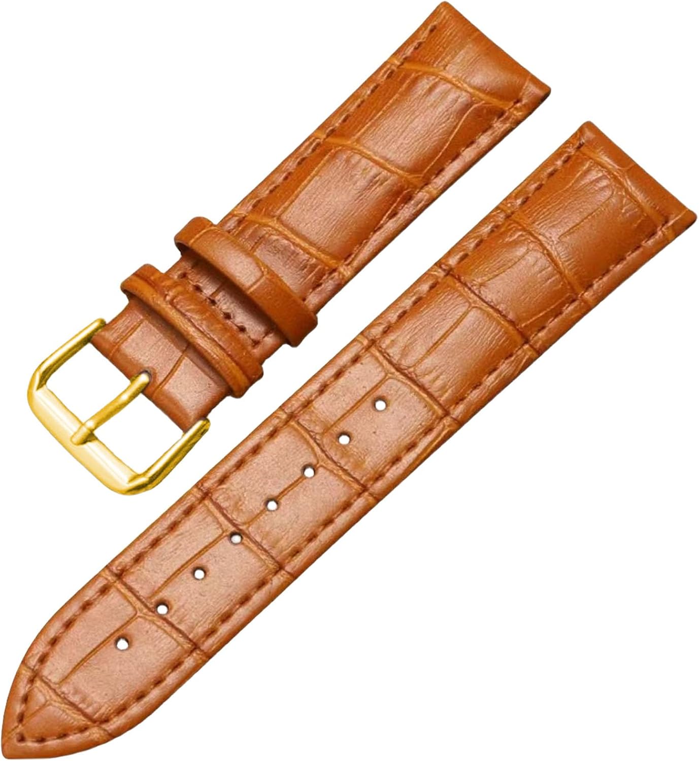 Genuine Leather Watch Bands for Men Women Quick Release Soft Calfskin Italian Leather Alligator Embossed Strap Business Casual Universal Replacement Band 12mm to 24mm