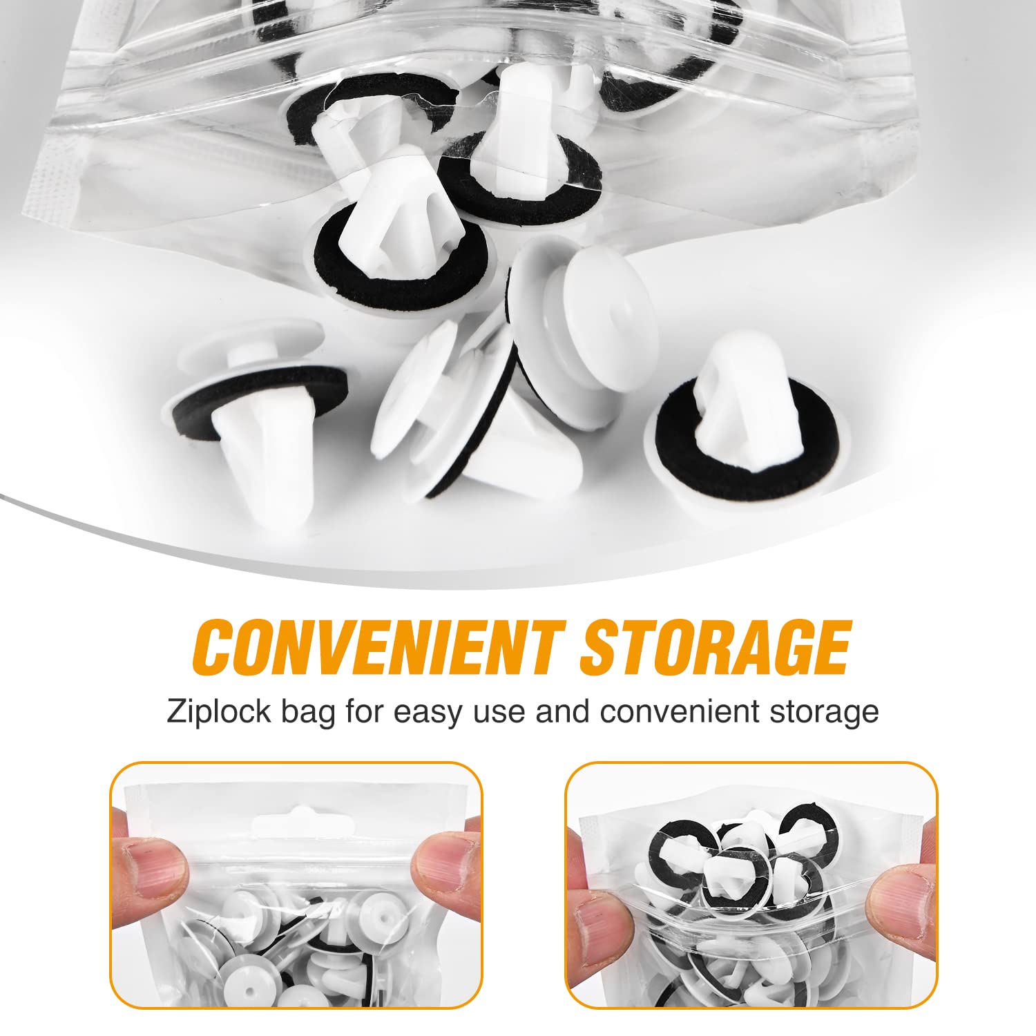 BESULEN 30pcs Car Door Trim Panel Retainer Clip, Most Popular Sizes Auto Body