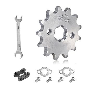 420 Chain Sprocket 13T Front Sprocket 17mm Compatible with 50cc 70cc 90cc 110cc 125cc 140cc15cc 160cc Lifan Loncin Dirt Bike, ATVs, Go Kart Sprocket