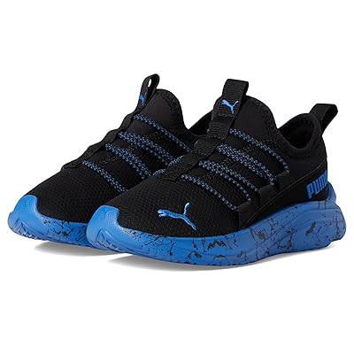 PUMA Kids Softride One4All Slip On (Little Kid) Kids Shoes Puma Black Victoria Blue
