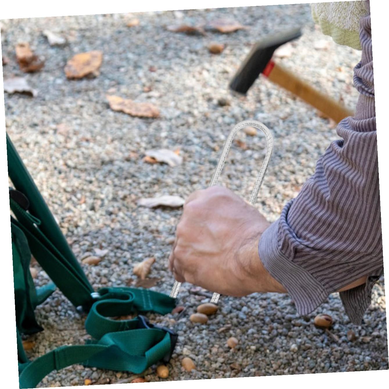 8pcs U-Shaped Garden Stakes Pegs for Tents Swings and Trampolines Easy Installation Galvanized Finish Stable Ground Anchors for Camping and Landscaping