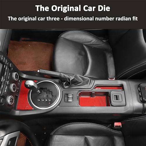 Miniatura 3 de Alfombrillas de fibra de carbono suave para automóvil, antipolvo, forros para consola central, cubierta adhesiva para Mazda MX-5 NC RF Miata