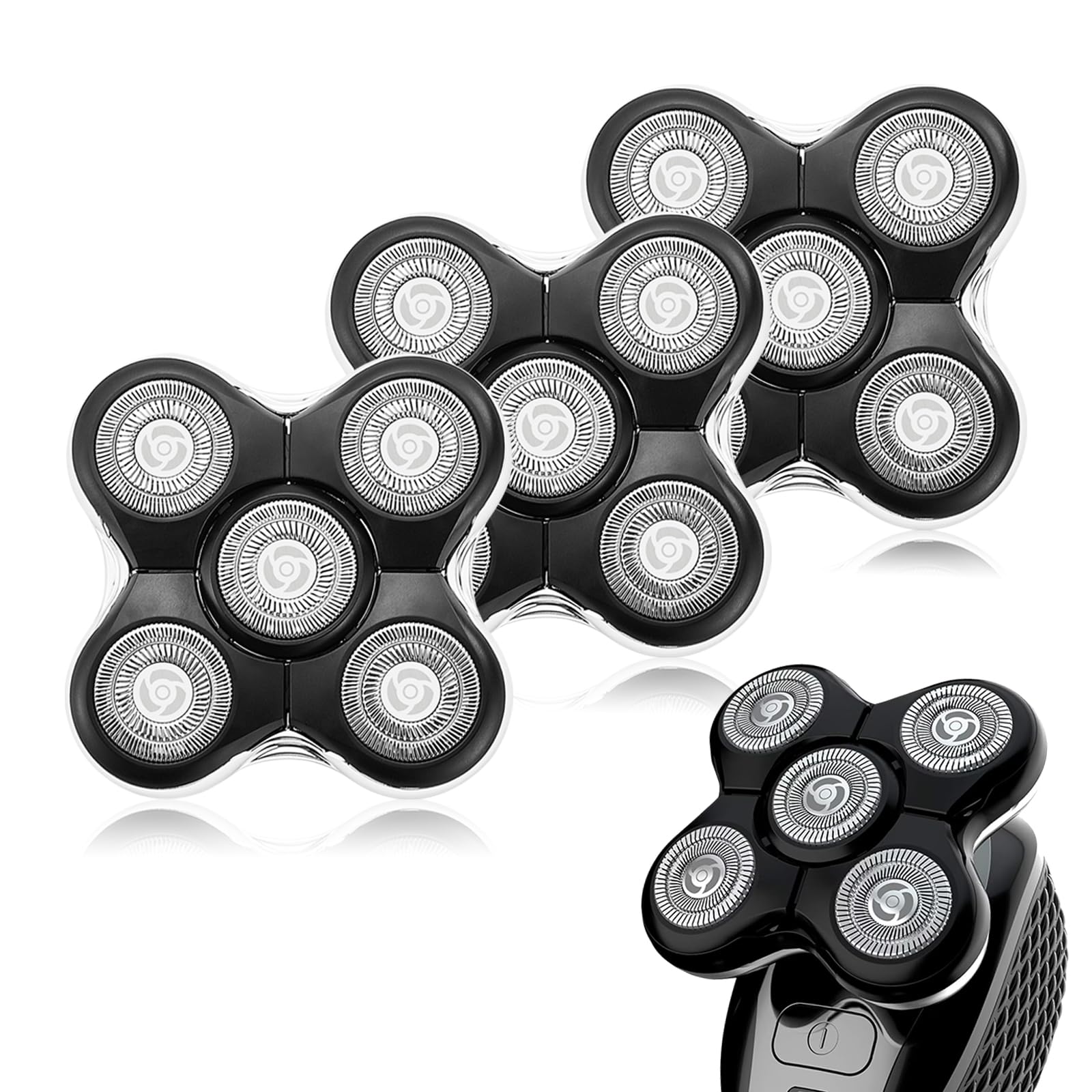 RX5 Ersatz-Scherköpfe für Remington Balder Pro XR1500, XR1501, RX5, 3 Stück