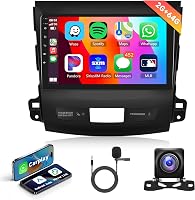 Rimoody 2DIN Android Autórádió 9" Mitsubishi Outlander/Peugeot 4007 CarPlay GPS WiFi 1