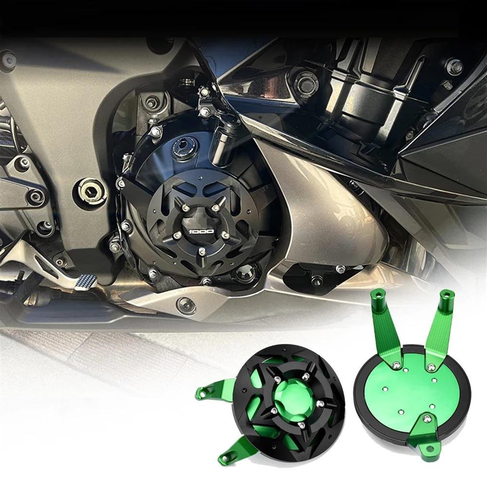 Protection Carter Moteur Moto Kawasaki Ninja 1000SX (2010-2024) - En Aluminium - Couleur Au Choix