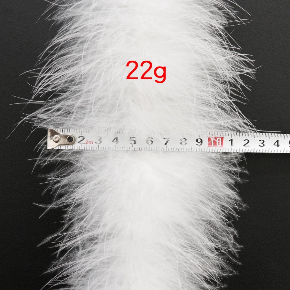Plumes blanches duveteuses Boa DIY Arbre de Noël Autruche Plumes Ruban Mariage Robe Décoration Plumes pour Artisanat 2M-180 g