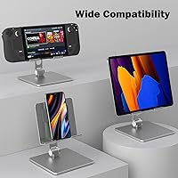 Vista 5 de Soporte para cubierta de vapor de válvula base plegable ajustable multiángulos con base gruesa para accesorios de cubierta de vapor plata