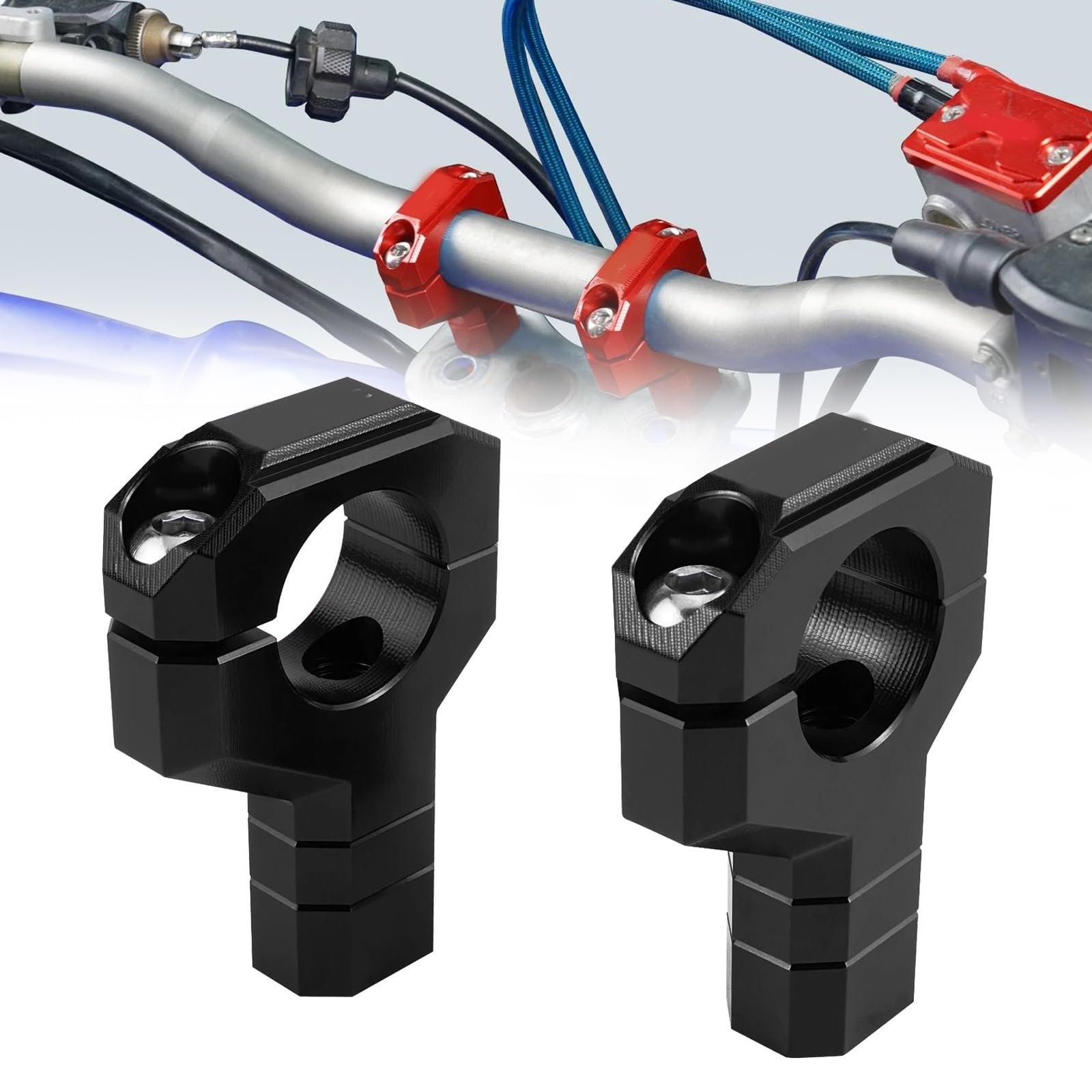 Pince de guidon VTT Yamaha YFZ450 anti-vibration et haute rigidité