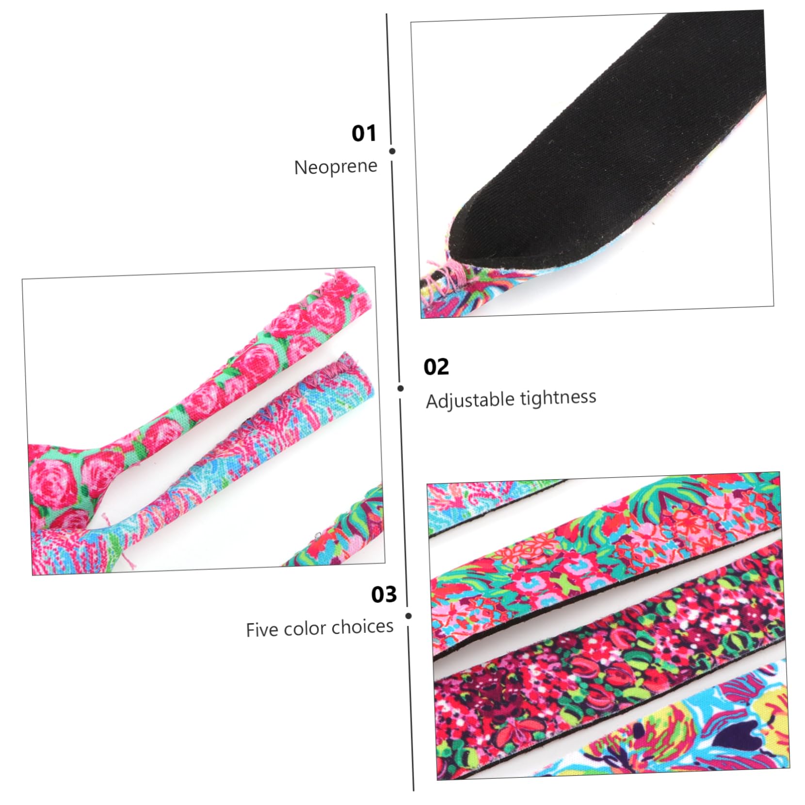 Beavorty Brillenband Gläser Brillenbänder Brillenketten Halter Brillenhalteschnur Neopren