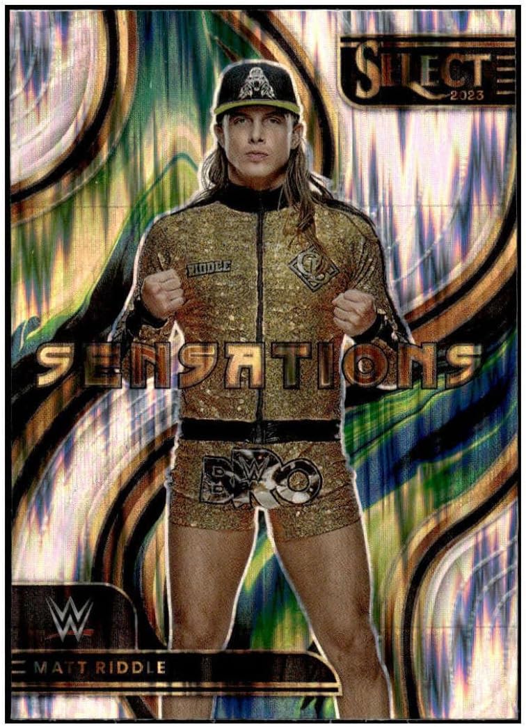 MATT RIDDLE 2023 Panini Select Sensations Flash Prizms #10 NM+-MT+ WWE ...