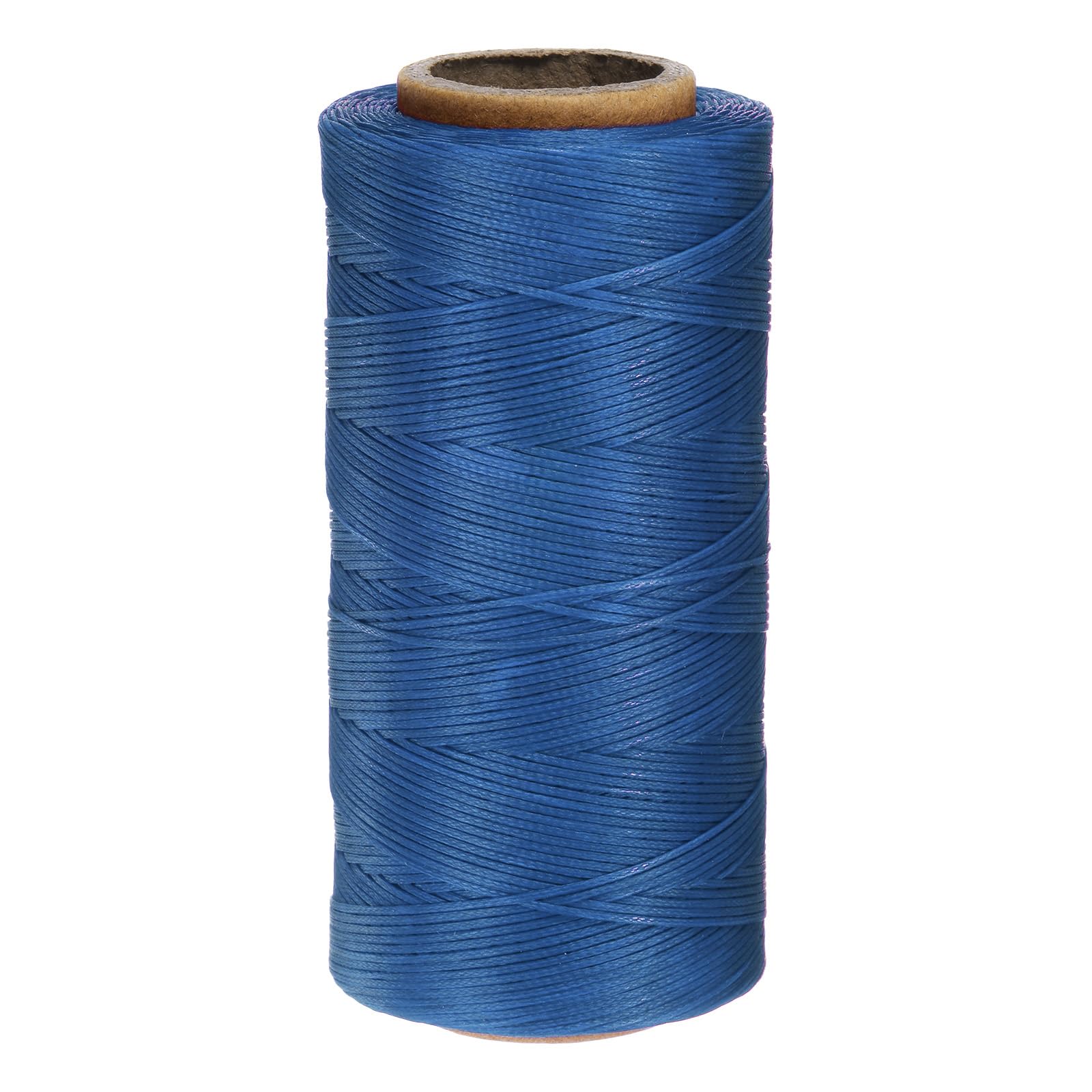 Fil ciré coudre cuir 150D polyester bleu saphir pour reliure 260m