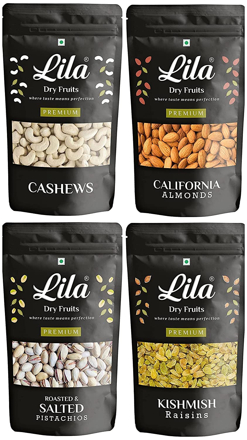 Lila Dry Fruits Daily Needs DryFruit Combo Pack 2 Kg (4 x 500g) Almonds, Pista, Cashews, Raisins | Healthy and Nutritious | Rich in Vitamins Minerals Ideal for Diet | Dry Fruit Mix Perfect for Gifting (B09VL3X1XX) Amazon Price History, Amazon Price Tracker