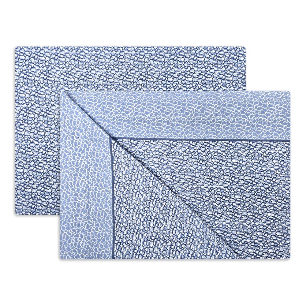 Vionara Home Completo Lenzuola in Flanella di Puro Cotone, Anti-pilling, Completo Letto Invernale in Morbido Caldo Cotone, Made in Italy (F130 - Azzurro, Matrimoniale)