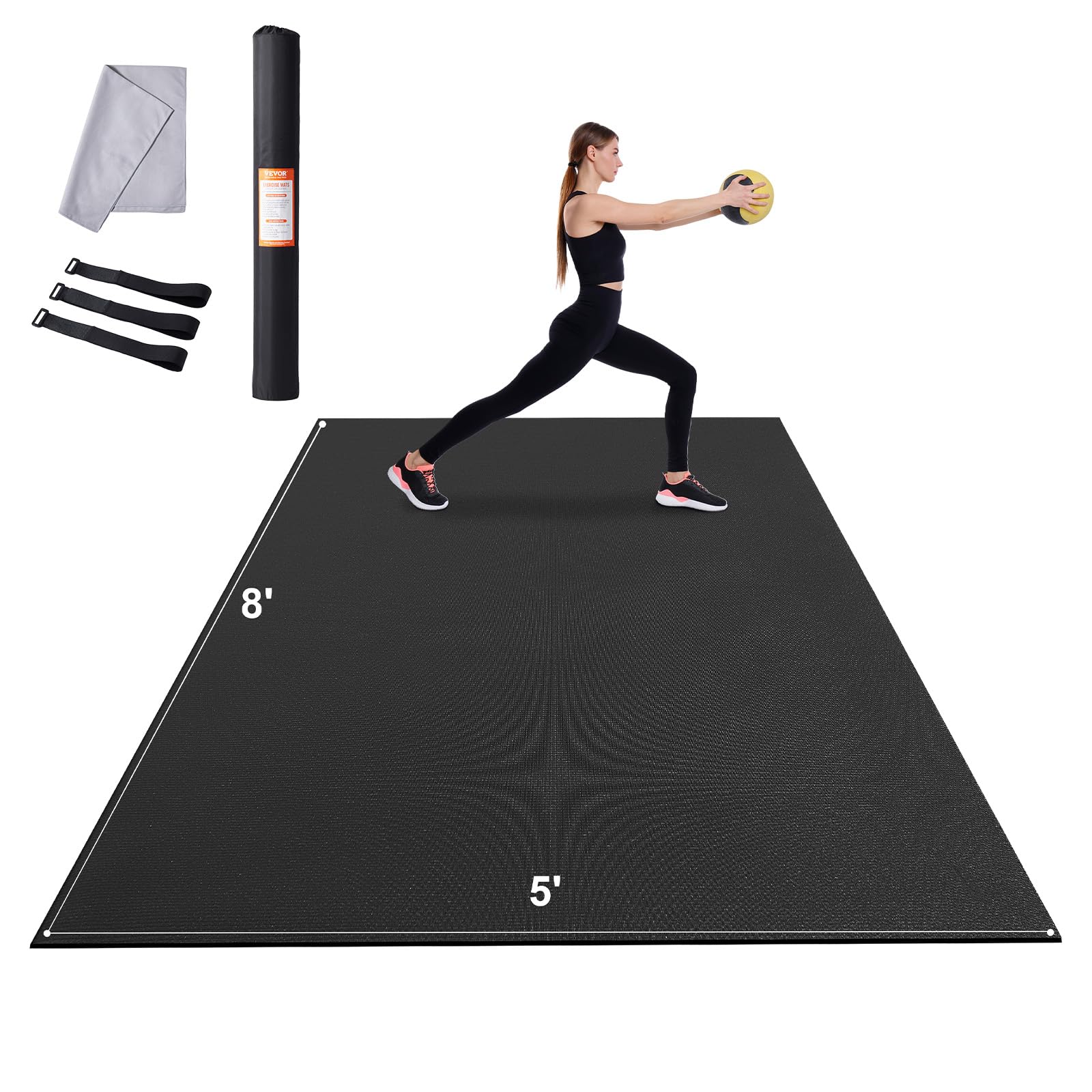 Large Exercise Mat - Premium Yoga & Fitness Mat -14