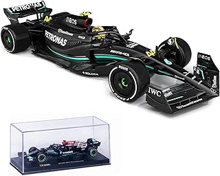 Xiangtat Bburago 1:43 F1 Team W14 2023 44# Lewis Hamilton Alloy Car Die Cast Model Collection Gift (W14 44# W/Helmet)