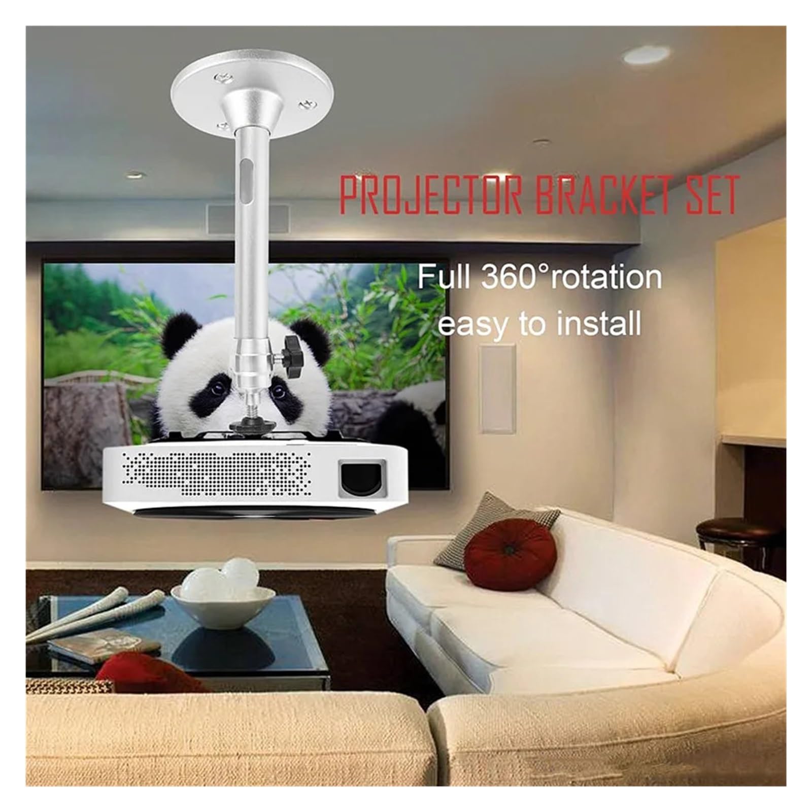Compatible con Salange, Soporte de Pared for Mini proyector, HY300